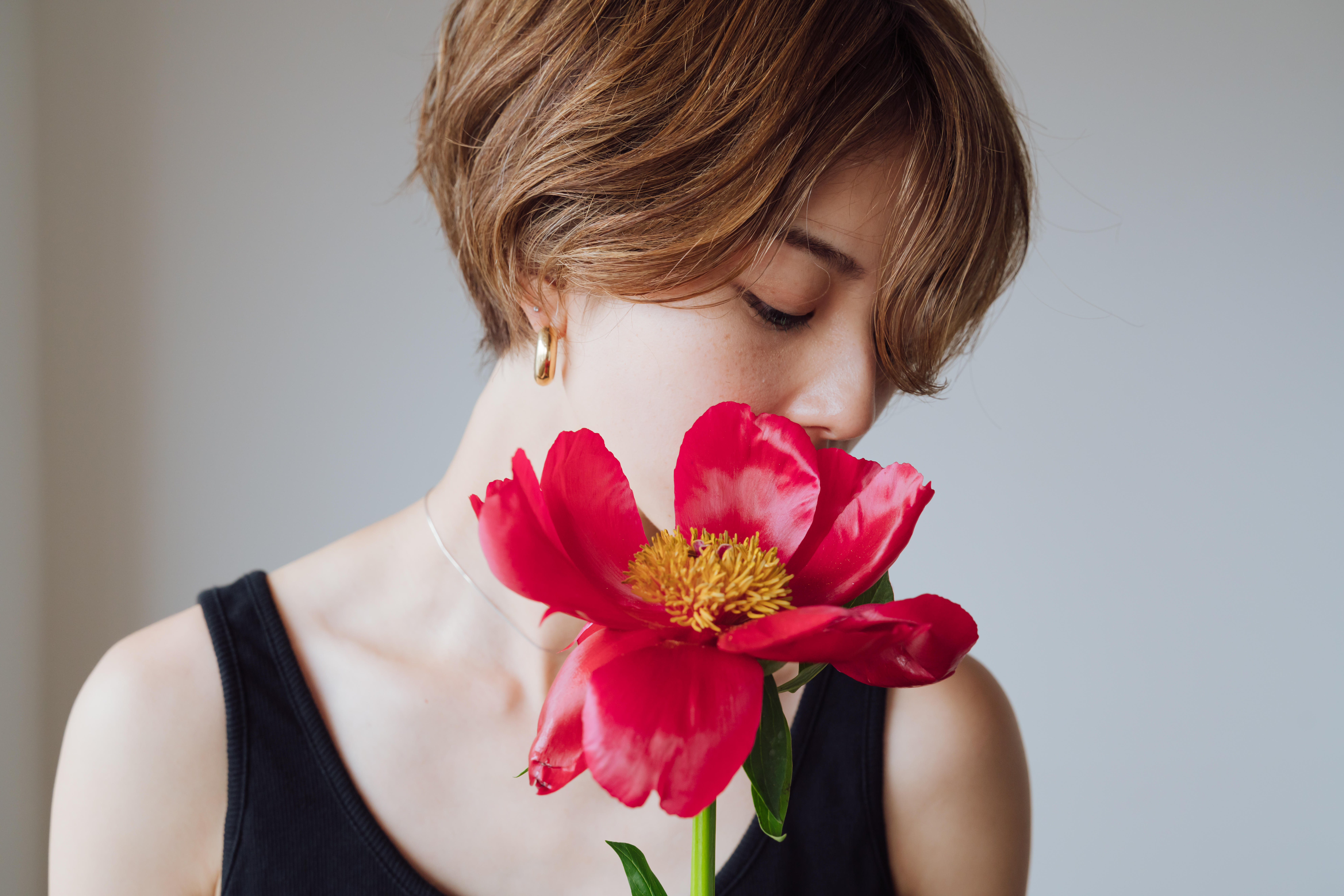 ヘアメイクモデルのポートレート